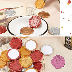 100Pcs Adhesive Wax Seal Stickers&nbsp;DIY-CP0009-90D