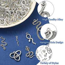 100Pcs 10 Styles Tibetan Style Alloy Pendants&nbsp;FIND-CJ0003-94