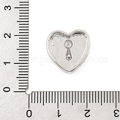 Brass Micro Pave Cubic Zirconia Slide Charms&nbsp;ZIRC-I068-24P-01