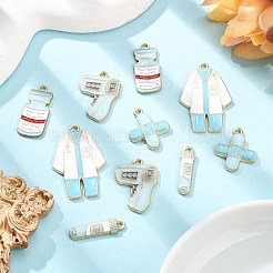 10Pcs 5 Styles Medical Theme Alloy Enamel Pendants&nbsp;FIND-FP0002-81