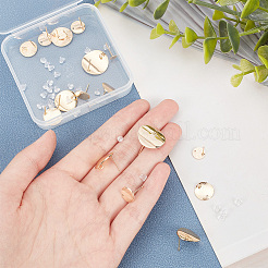 18pcs 9 style Brass Stud Findings&nbsp;KK-AR0002-66