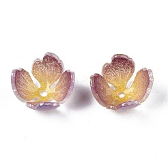 プラスチックビーズ  花  オールドローズ  12~13.5x12~13x8mm  穴：1.2mm&nbsp;KY-N015-049B