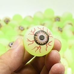 蓄光人工プラスチック弾むボール  暗闇で光る目玉  ハロウィーンのいたずら小道具の装飾用  カラフル  30mm&nbsp;LUMI-PW0004-059