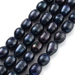 Dyed Natural Cultured Freshwater Pearl Beads Strands&nbsp;PEAR-P062-08C