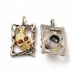 Rack Plating Brass Micro Pave Cubic Zirconia Pendants&nbsp;KK-K165-28