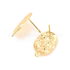 Rack Plating Brass Stud Earring Findings&nbsp;KK-M261-49G
