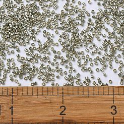 MIYUKIデリカビーズ  シリンダー  日本製シードビーズ  11/0  （db1851) duracoat亜鉛メッキライトピューター  1.3x1.6mm  穴：0.8mm  約2000PCS /ボトル  10 G /ボトル&nbsp;SEED-JP0008-DB1851