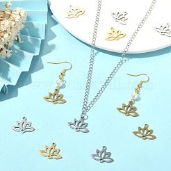 30Pcs 2 Colors 201 Stainless Steel Pendants&nbsp;RESI-SZ0003-21