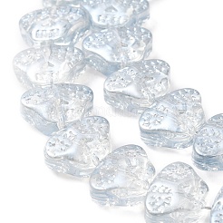 Transparent Electroplate Glass Beads Strands&nbsp;EGLA-F158-PL03-A