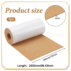 自己粘着コルクストリップ  掲示板用  バリーウッド  2500x200x2mm&nbsp;DIY-WH0488-45B