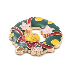 Christmas Theme Alloy Enamel Pendants&nbsp;X1-ENAM-D060-04G