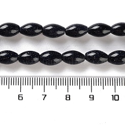 Synthetic Blue Goldstone Beads Strands&nbsp;G-I369-B21-01A