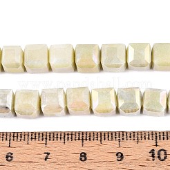 Anti-Tarnish Electroplate Glass Beads Strands&nbsp;GLAA-T025-8mm-10F