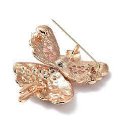 合金パヴェラインストーンブローチ  バレリーナガール  カラフル  64x47.5x17.5~18mm  穴：6.5x6mm&nbsp;JEWB-M035-08KCG-03