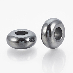 Synthetic Non-magnetic Hematite European Beads&nbsp;X-G-T094-11J
