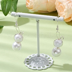 女性用イースターラビットアクリルダングルイヤリング  ホワイト  50.5x11mm&nbsp;EJEW-JE06217