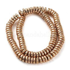Electroplated Natural Lava Rock Beads Strands&nbsp;G-I360-A03-02