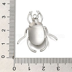 変色防止304ステンレススチールペンダント  昆虫チャーム  ステンレス鋼色  30.5x28x3mm  穴：1.8mm&nbsp;STAS-U031-07P