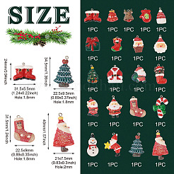 21Pcs 21 Styles Opaque Resin Glitter Powder Pendants&nbsp;RESI-TA0001-98