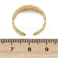 304ステンレススチールカフリング  イオンプレーティング（ip）  18KGP本金メッキ  6mm&nbsp;RJEW-D332-012G-G