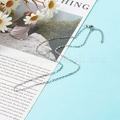 Non-Tarnish 304 Stainless Steel Venetian Chains Necklaces&nbsp;NJEW-JN03636-02