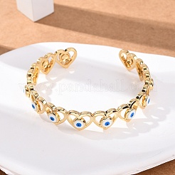 Brass Cuff Bangles for Women&nbsp;BJEW-C140-33G