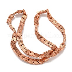Electroplated Natural Lava Rock Beads Strands&nbsp;G-I360-X02-03