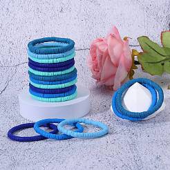 Polymer Clay Heishi Surfer Stretch Bracelets Set&nbsp;BJEW-SW00128