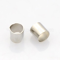 Brass Crimp Beads&nbsp;KK-L017-P