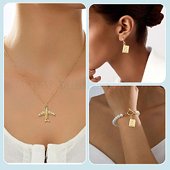 2Pcs 2 Styles Brass Micro Pave Clear Cubic Zirconia Pendants&nbsp;KK-TADJ0001-01