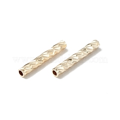 ラックメッキ真鍮直チューブビーズ  カドミウムフリー＆鉛フリー  長持ちメッキ  ゴールドカラー  10x1.5mm  穴：0.8mm&nbsp;KK-WH0061-03A-G