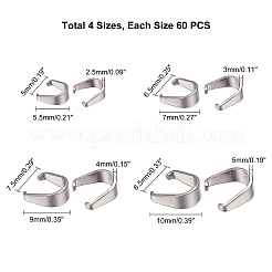 304ステンレススチールスナップオンベイル  ステンレス鋼色  7.4x7.2x1.7cm  240個/箱&nbsp;STAS-UN0003-65