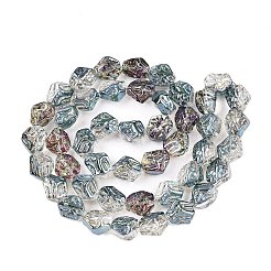 Electroplate Glass Beads Strands&nbsp;EGLA-N012-08S