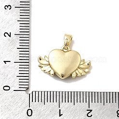 Brass Micro Pave Cubic Zirconia Pendants&nbsp;KK-H089-28G-01