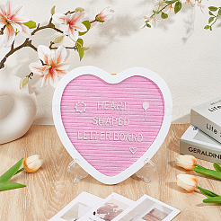 Heart-Shaped Wood Letter Board Message Sign&nbsp;AJEW-WH0348-923