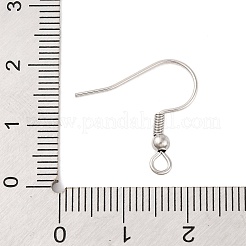 Tarnish Resistant Earrings Findings Original Color 304 Stainless Steel Earring Hooks&nbsp;X-STAS-H011