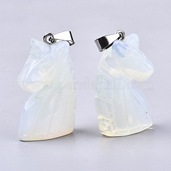 Carved Opalite Pendants&nbsp;G-N0327-002N