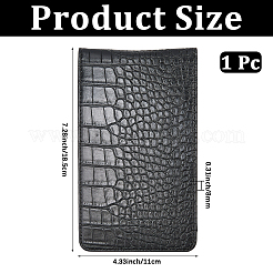 合成皮革のゴルフスコアブック  長方形  ブラック  185x110x8mm&nbsp;AJEW-WH20006-368