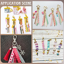 200Pcs 10 Styles Alloy Ribbon Ends&nbsp;FIND-SC0021-78