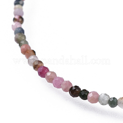 Natural Multicolor Tourmaline Bead Bracelets&nbsp;BJEW-JB04555-06