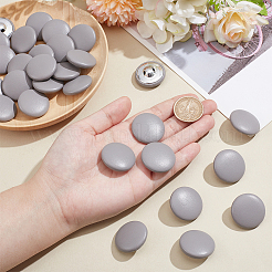 30Pcs Imitation Leather Snap Bottons&nbsp;BUTT-NB0001-90D