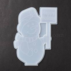 Christmas Theme DIY Snowman Display Silhouette Silicone Statue Molds&nbsp;DIY-F114-04