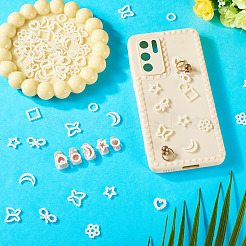 80Pcs 8 Styles Resin Imitation Pearl Cabochons&nbsp;RESI-TA0003-88