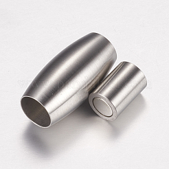 Tarnish Resistant 304 Stainless Steel Magnetic Clasps with Glue-in Ends&nbsp;STAS-E006-33