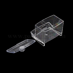 アクリル化粧品収納オーガナイザーボックス  ふた付き  化粧道具の防塵ケース  小物収納  透明  8.8x7.7x9cm  内径：5.1x8.3のCM&nbsp;CON-WH20002-11