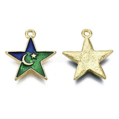 Alloy Enamel Pendants&nbsp;LS-PALLOY-T075-71G-RS