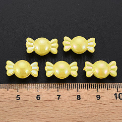 不透明なアクリルビーズ  ABカラー  キャンディ  きいろ  17x9x9mm  穴：2mm  約943個/500g&nbsp;MACR-S153-83-I03