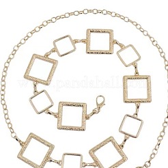 Hollow Out Alloy Square Link Chain Waist Belly Chain Belts for Women&nbsp;FS-WGB30D2-01