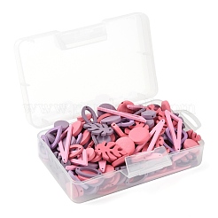 200Pcs 20 Style Painted Natural Poplar Wood Craft Supplies&nbsp;WOOD-LS0001-46
