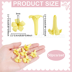 50Pcs Handmade Polymer Clay Beads&nbsp;CLAY-PH0002-18B